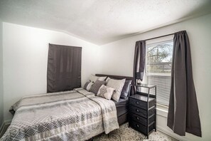 2 bedrooms, iron/ironing board, travel crib, WiFi