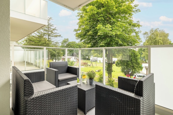 Apartamento, 1 quarto, sacada | Sacada