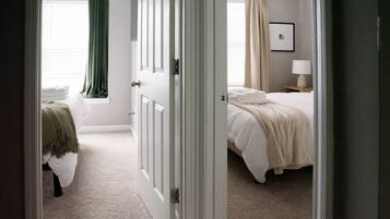 3 chambres, fer et planche Ă repasser, Wi-Fi, draps fournis