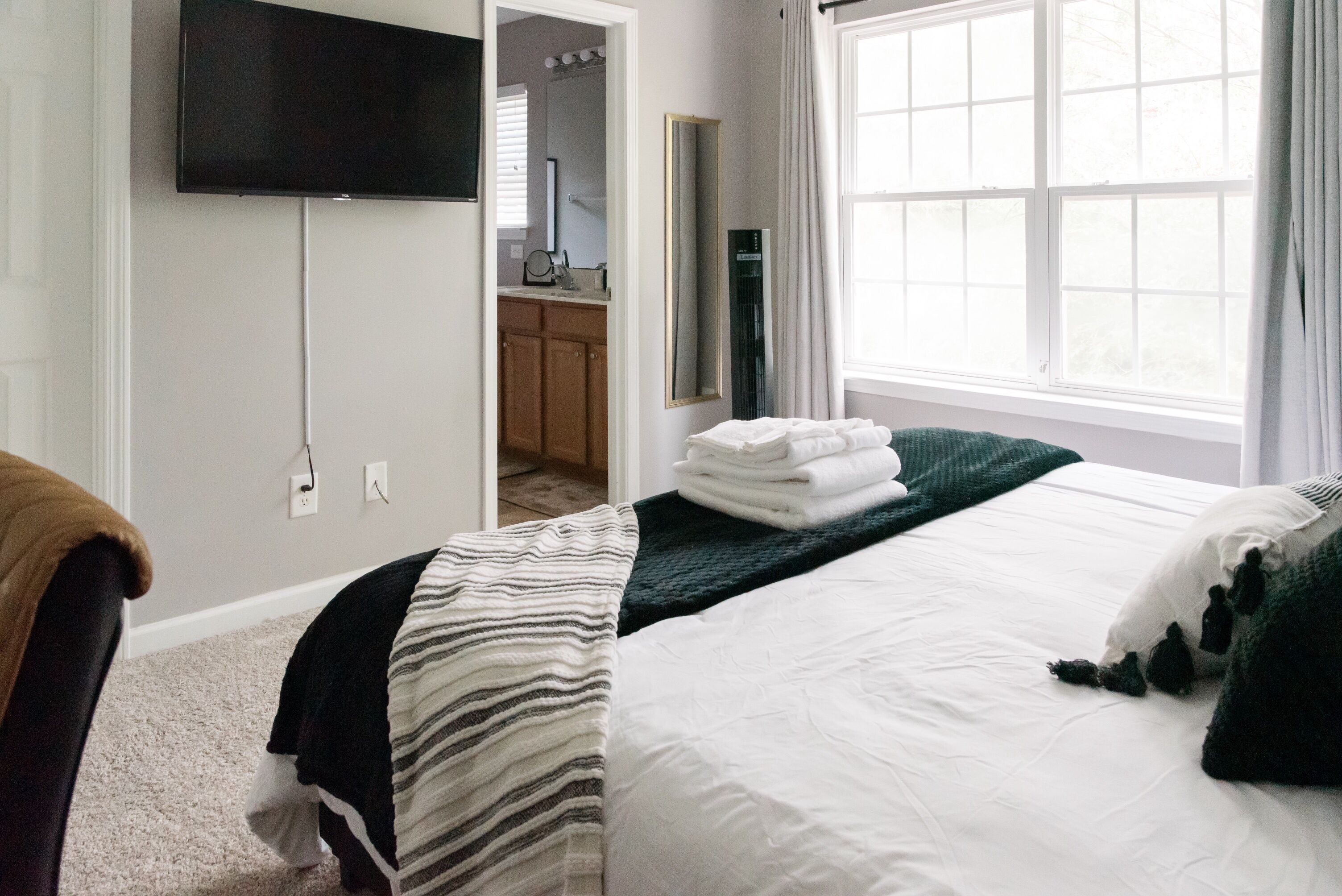 3 間睡房、熨斗/熨衫板、Wi-Fi、床單