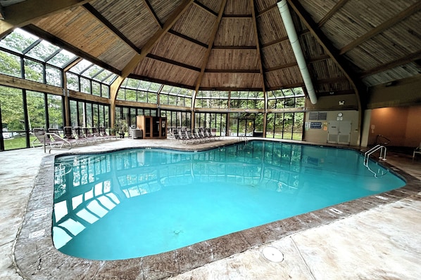 Indoor pool, a heated pool