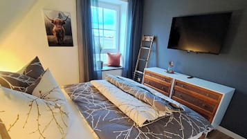 1 quarto, berço de viagem, Wi-Fi de cortesia, roupa de cama