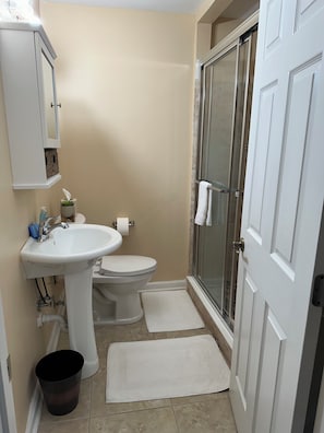 Shower, towels, soap, toilet paper - Cozy Riverfront Condo with great space and spectacular views in Jacksonville, FL (Jacksonville)