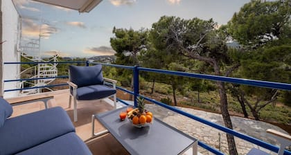 Villa Elisa 6ppl Poseidon Temple & Sea View, Sounio