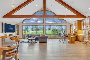 TV connectée, cheminée, jeux vidéo, chaîne hi-fi