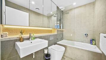 Hair dryer, towels
