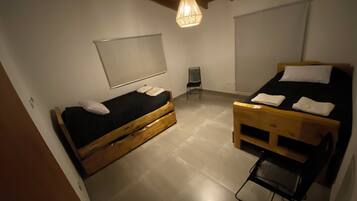 2 habitaciones y ropa de cama