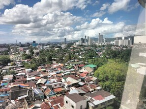 Vue sur la ville depuis l’hébergement