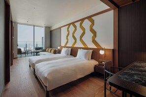 Camera City con 2 letti singoli, non fumatori, vista porto | Minibar con snack e bevande gratuite, tende oscuranti