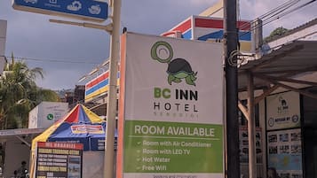 Voorkant van accommodatie