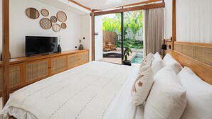 One Bedroom with Private Pool | 1 間臥室、書桌、隔音、免費無線上網