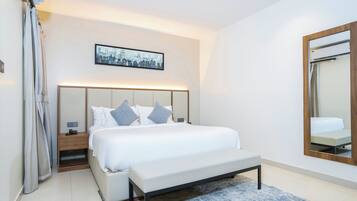 In-room safe, individually furnished, laptop workspace, blackout drapes