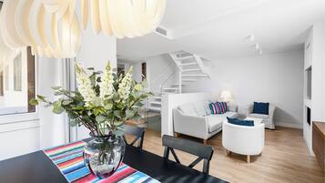 50-inch TV with cable channels