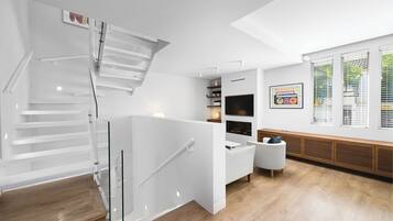 50-inch TV with cable channels