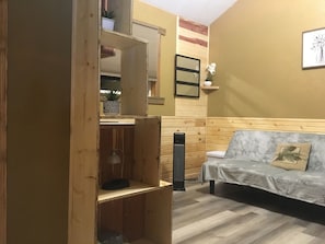Living area - New Cozy cabin 2,  with WiFi in beautiful Custer! Rental car available.  (Custer)