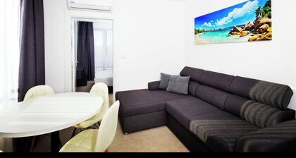 Modernes Appartement Polarstar Beach mit Pool - 2 Min.zum Strand Entfernt