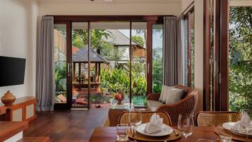 Panoramic Villa, 2 Bedrooms | Living area | LCD TV