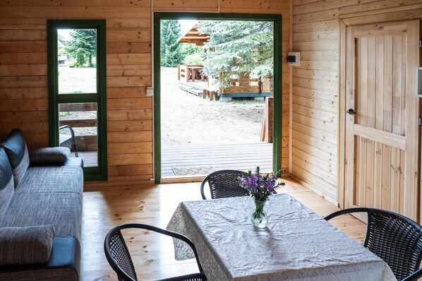 Bungalow | Dining - Holiday Home Near Baltic Sea and Lake Wise?ka (gmina Wolin)