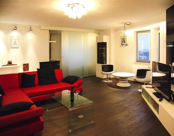 Apartment | Living room - Ferienwohnung im Wasserturm, Guestrow (Guestrow)