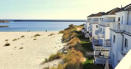 Haus in Olpenitz mit Strand und Meerblick