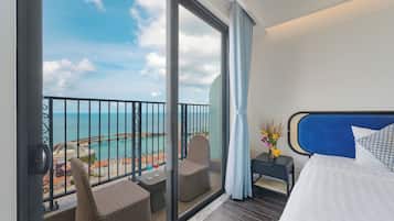 Deluxe Apartment, 3 Bedrooms, Ocean View | View from room