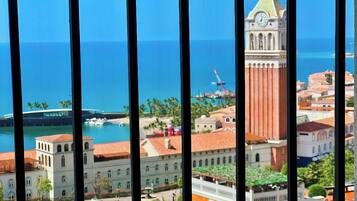 Standaard appartement, 1 kingsize bed, uitzicht op strand | Balkon