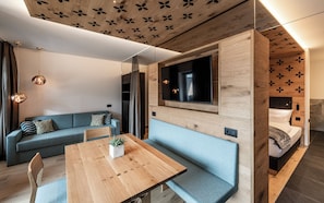 Apartment Funtanis | Living area | TV, heated floors