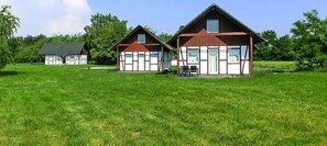 House | Exterior - Resort by Lake Partwitz With Stunning Water Views (Elsterheide)