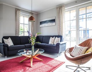 House | Living room - Ferienhaus in Fuhlendorf mit Sauna (Fuhlendorf)