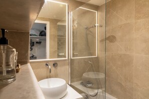Shower, hair dryer