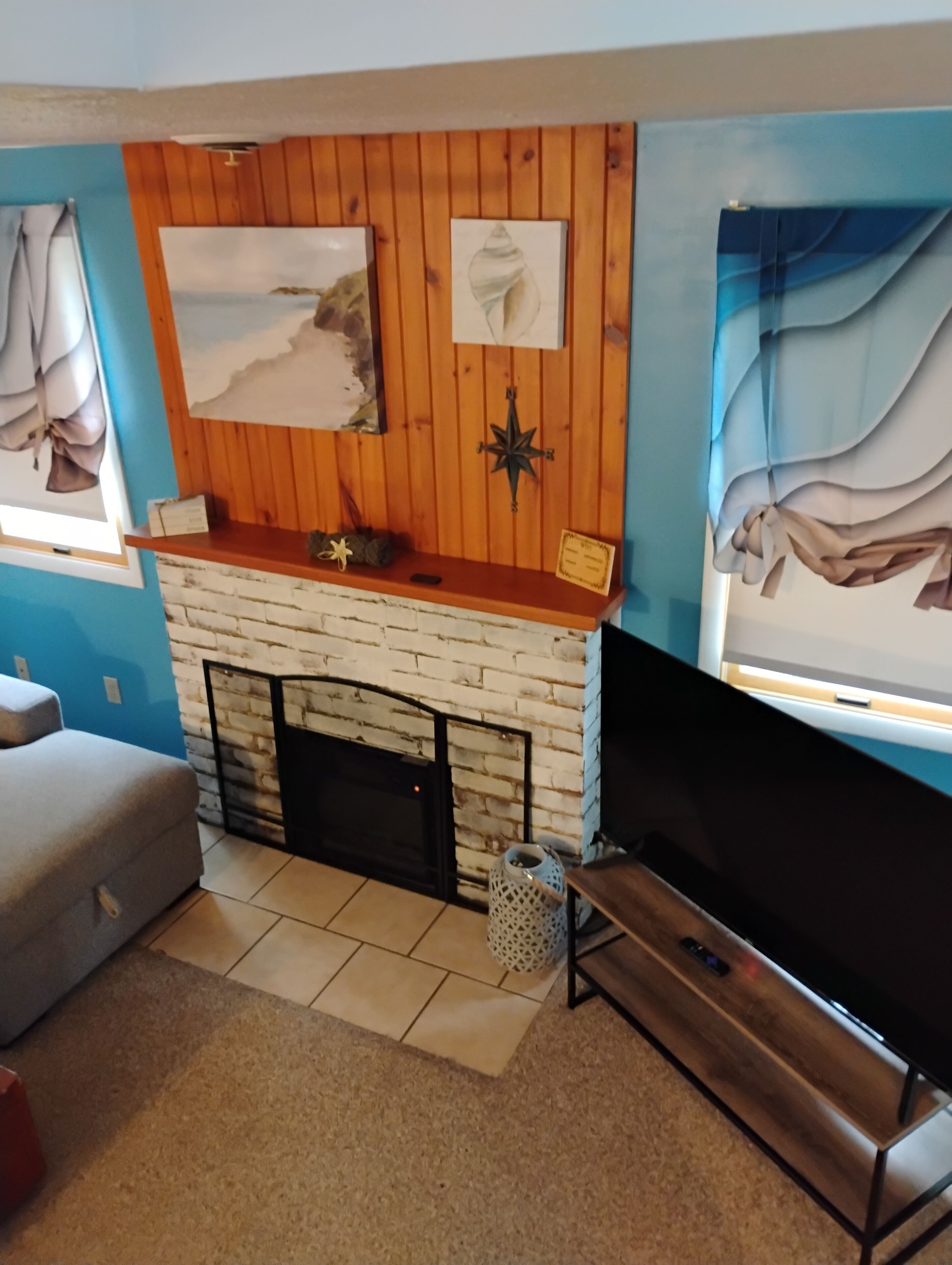 50 inch TV w/internet downstairs, 32 inch with game system upstairs!!!