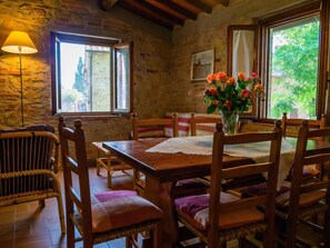Apartment | Dining - Apartment With Pool and Countryside Views (Montaione)