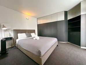 2 bedrooms, iron/ironing board, travel crib, WiFi