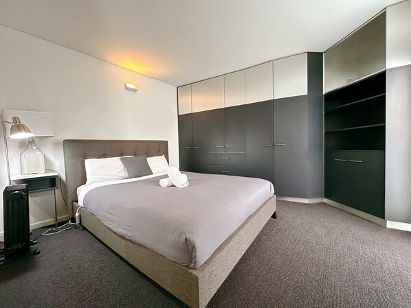 2 bedrooms, iron/ironing board, travel crib, WiFi