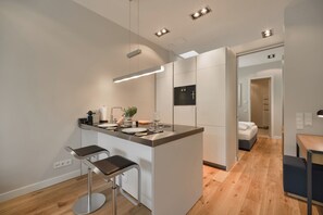 Studio Mellow Jade 46 m² | Private kitchen - Downtown Apartments Living  (Berlin)