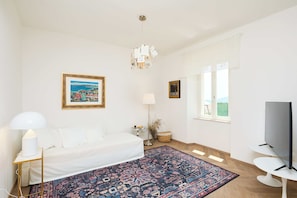 Apartment (2 Bedrooms) | Living area | 108-cm TV with cable channels - Hedera Estate, Hedera A8 (Dubrovnik)