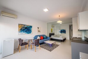 Geluiddichte muren, een strijkplank/strijkijzer, gratis wifi