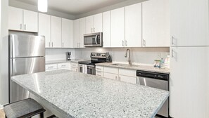 Fridge, microwave, oven, stovetop - Landing | Chic 1BD, Clubhouse, Gym (Land O' Lakes)