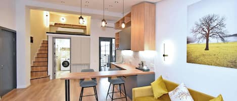 Suite Studio Confort, 1 lit double | Coin séjour