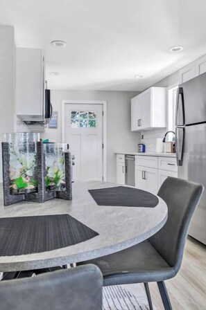 Fridge, microwave, oven, stovetop - Tranquil Beach House Unit 1 (West Haven)