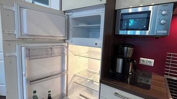 Appartement | Cuisine privée | Réfrigérateur, plaque de cuisson, lave-vaisselle, machine à expresso