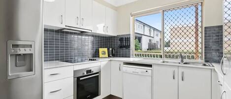 Microwave, oven, stovetop, dishwasher