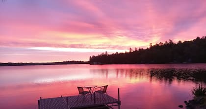 Beautiful waterfront cottage with the conveniences of home in central Maine.