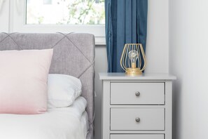 Apartment, 1 Bedroom, Balcony | 1 bedroom, desk, laptop workspace, bed sheets - Unique Apartment in Gdańsk by Renters (Gdansk)