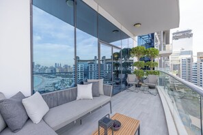 Appartement Deluxe, balcon, vue mer | Balcon