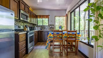 Bungalow Confort, 2 habitaciones, balcón, vista a la montaña | Área de sala de estar | Chimenea
