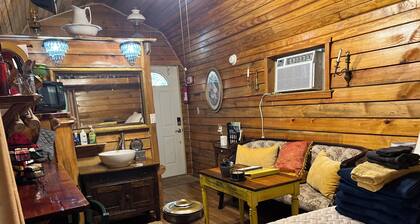 Cozy 200 ft tiny house with WiFi, AC, located in nature and close to so much.