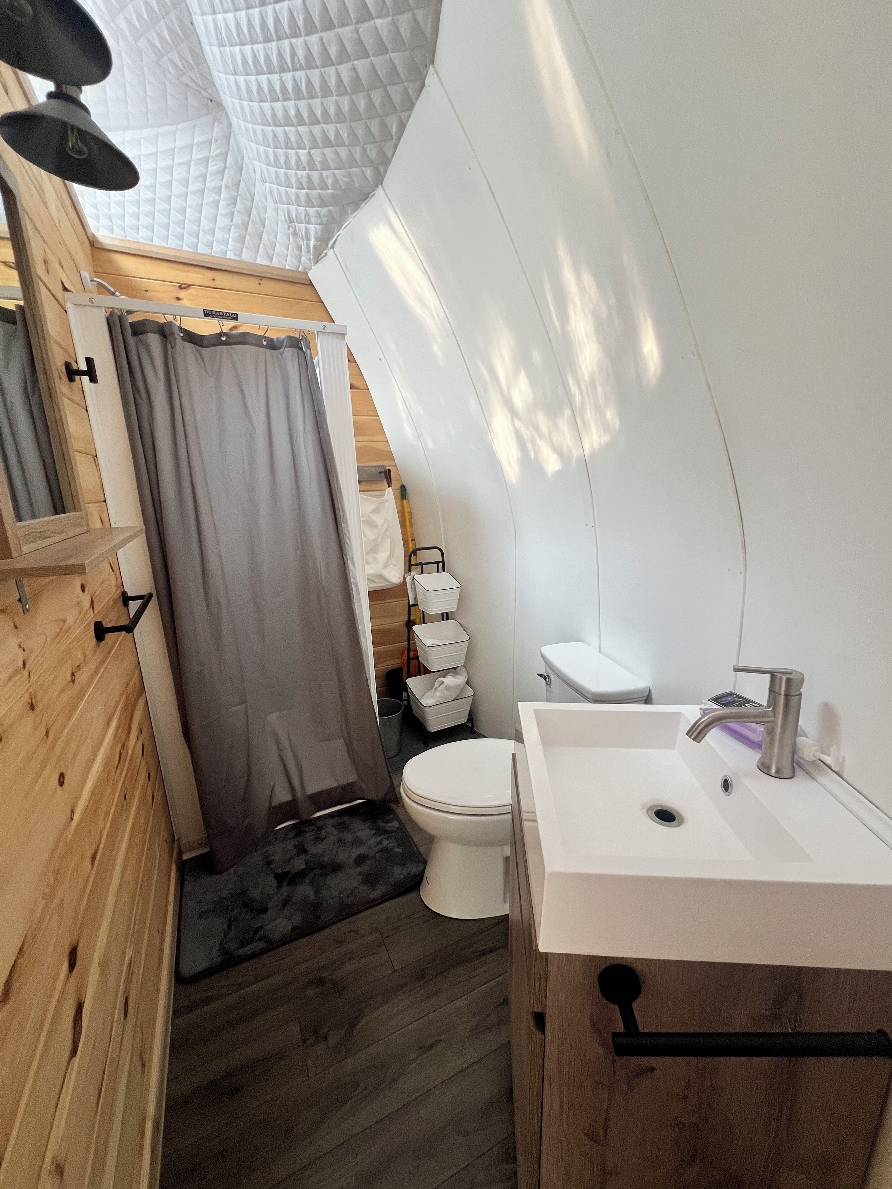 Towels, soap, toilet paper