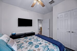 3 bedrooms, iron/ironing board, travel cot, WiFi