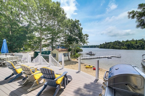 Plymouth Getaway w/ Private Lake Beach + Kayaks!